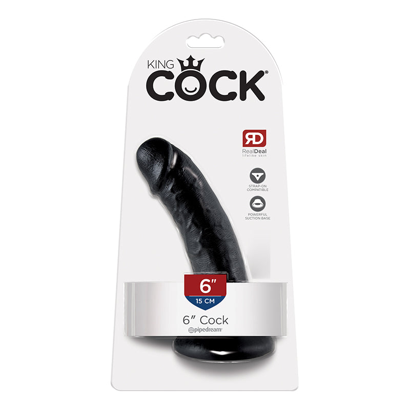 Pipedream King Cock 6 in. Cock Realistic Dildo With Suction Cup