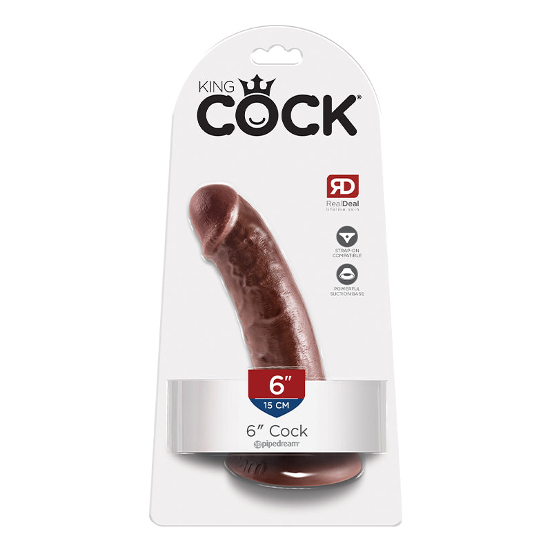 Pipedream King Cock 6 in. Cock Realistic Dildo With Suction Cup