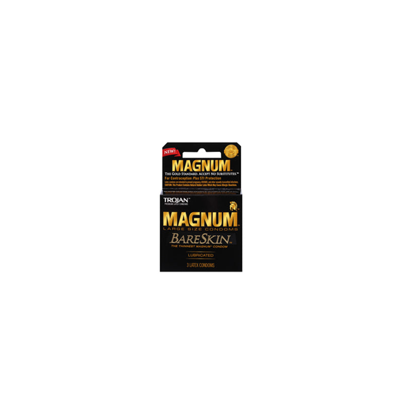 Trojan Magnum Bareskin Condoms 3pk - Pinkfoxxx