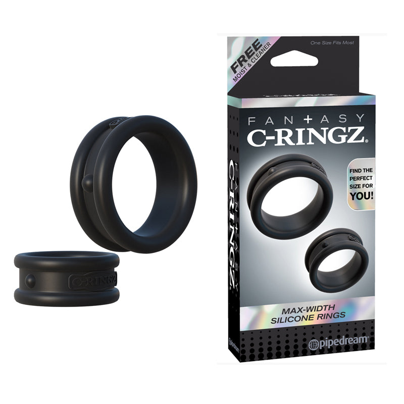 Pipedream Fantasy C-Ringz Max-Width Silicone Rings 2-Piece Set