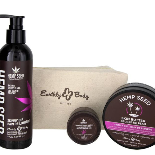 HEMP SEED HOLIDAY BAG SKINNY 3-IN-1 CANDLE - EBHSHB2521