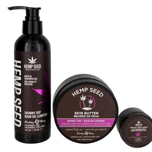 HEMP SEED HOLIDAY BAG SKINNY 3-IN-1 CANDLE - EBHSHB2521
