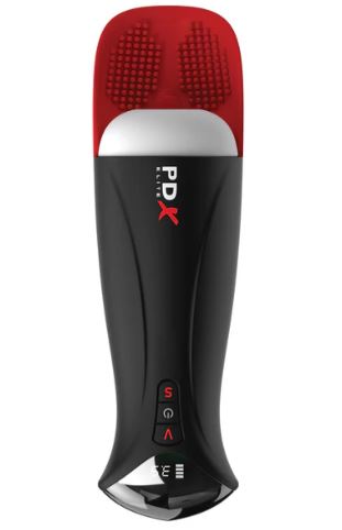 PDX ELITE FUCK-O-MATIC PRO XL WHITE/RED - PDRD55420