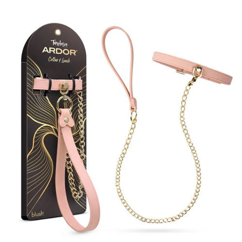 TEMPTASIA ARDOR COLLAR & LEASH PINK - BN55540