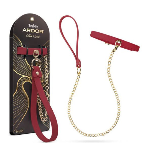 TEMPTASIA ARDOR COLLAR & LEASH RED - BN55548