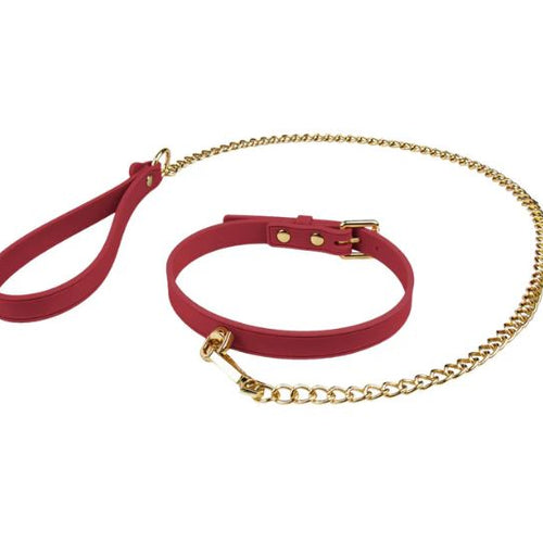 TEMPTASIA ARDOR COLLAR & LEASH RED - BN55548