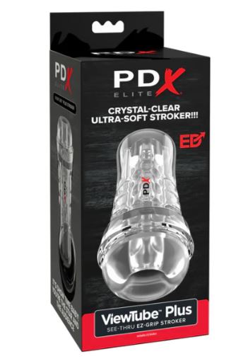 PDX ELITE VIEWTUBE SEE-THRU EZ/GRIP STROKER CLEAR - PDRD55720