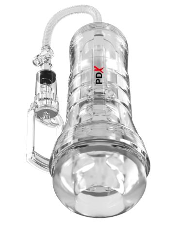 PDX ELITE VIEWTUBE VAC XXL PUMP SEE-THRU EZ GRIP STROKER - PDRD56020