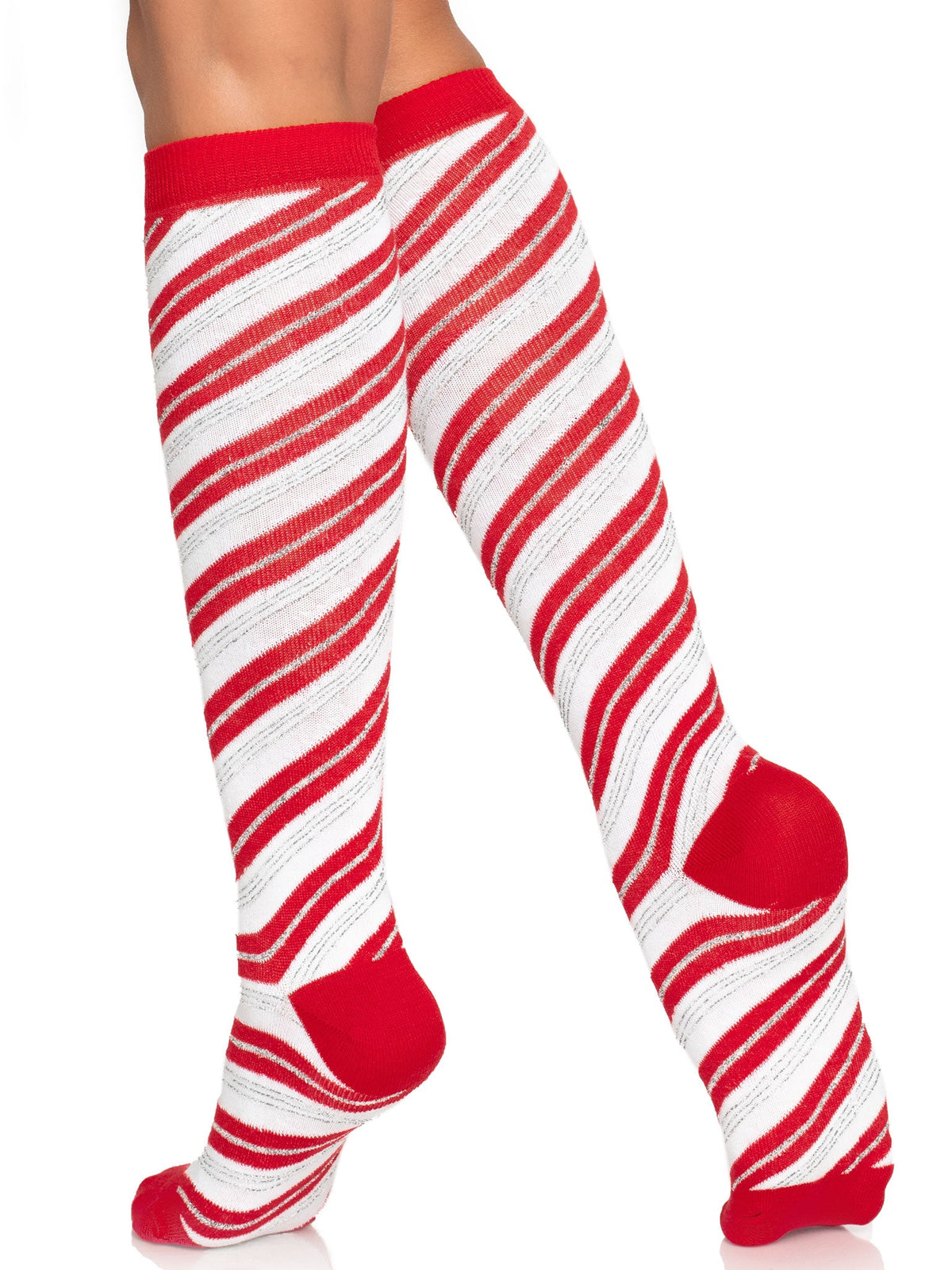 Krystal Candy Cane Knee Socks - 5616      09622
