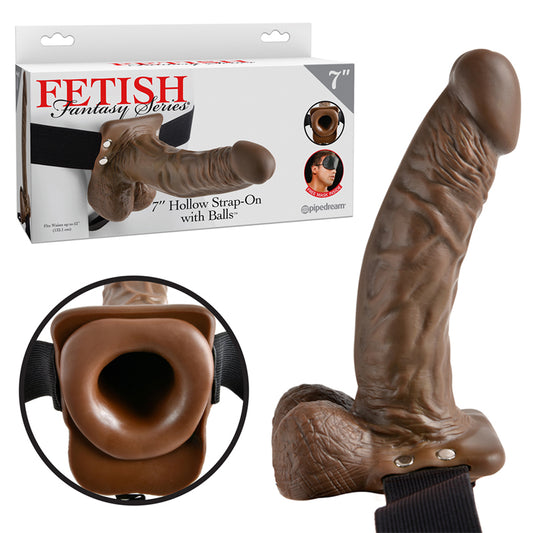 Pipedream Fetish Fantasy Series 7 in. Hollow Strap-On with Balls