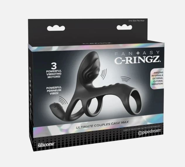 FANTASY C-RINGZ ULTIMATE COUPLES CAGE MAX BLACK - PD596823