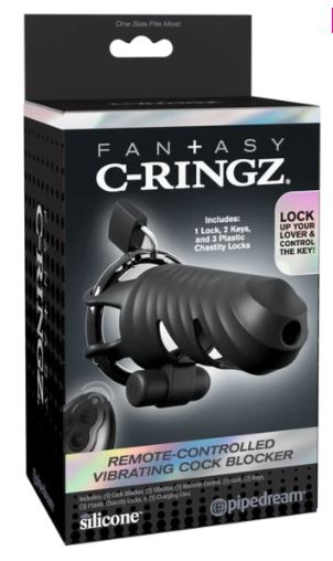 FANTASY C RINGZ VIBRATING COCK BLOCKER BLK - PD597123
