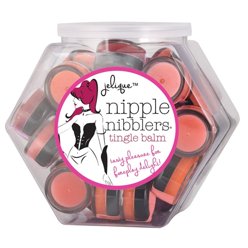 Jelique Nipple Nibbler Tingle Balm 3gr Asst. Flavors (36/Bowl) - Pinkfoxxx