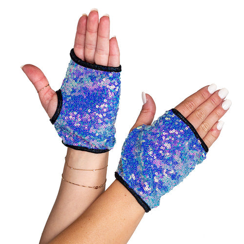 6042 - Open Finger Sequin Gloves