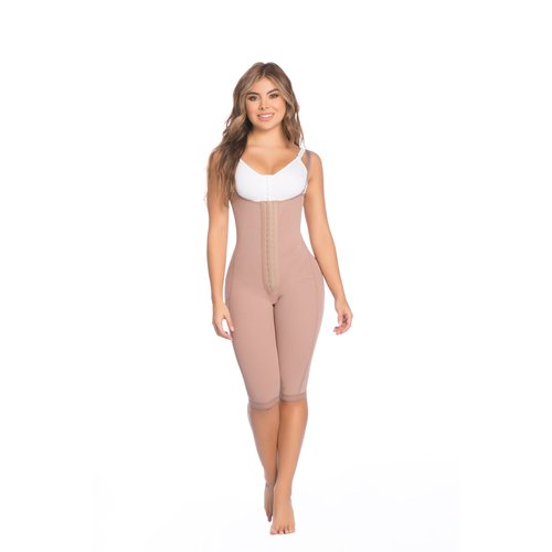 Ultra Butt Lift Body Garment-HipHugger 2 Level Hook. Braless girdle shapes and lifts the b