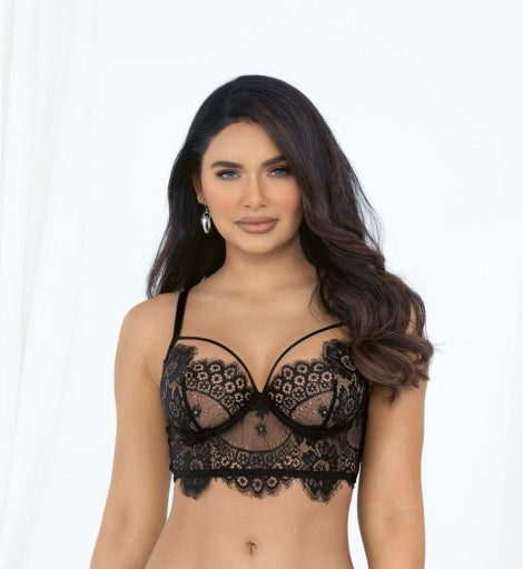 61033 - Eyelash Bralette - Lingerie-Pinkfoxxx