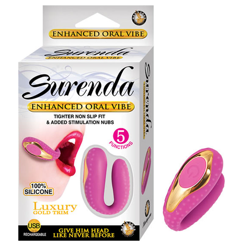 Surenda Enhanced Oral Vibe Enhanced 5 Function Silicone USB Rechargeable Waterproof