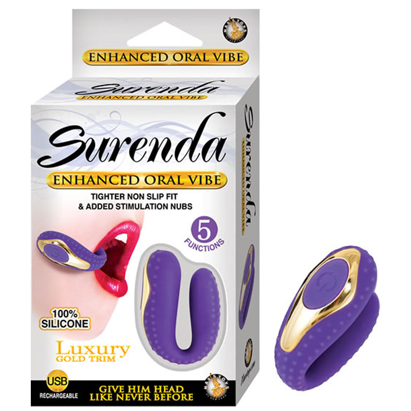 Surenda Enhanced Oral Vibe Enhanced 5 Function Silicone USB Rechargeable Waterproof