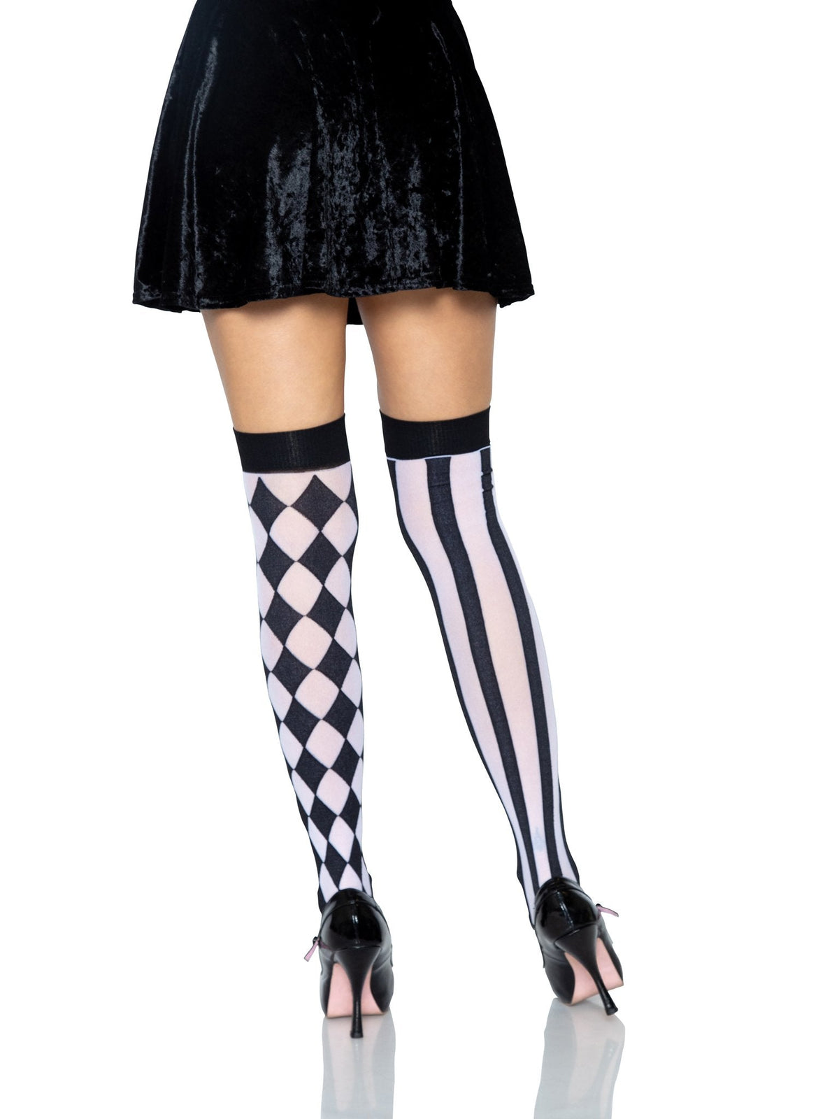Harlequin Thigh High Stockings - 6120      00722
