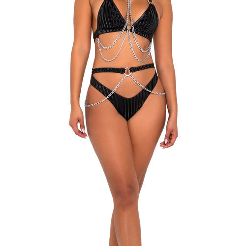 6122 - Bikini Top with Ring & Chain Detail