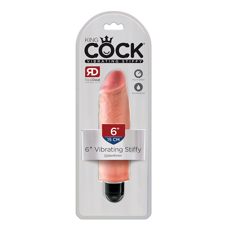 Pipedream King Cock 6 in. Vibrating Stiffy Realistic Dildo