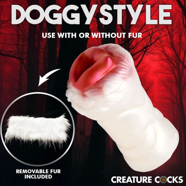 CREATURE COCKS SNOW SHE-WOLF SILICONE STROKER - XRAH617