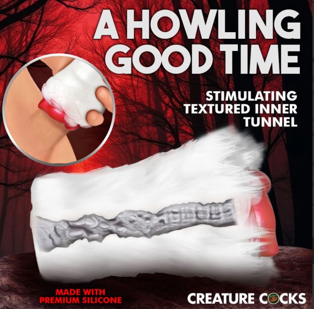 CREATURE COCKS SNOW SHE-WOLF SILICONE STROKER - XRAH617