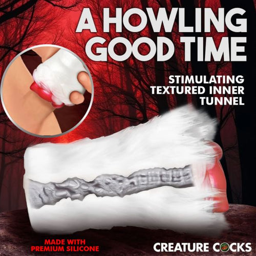 CREATURE COCKS SNOW SHE-WOLF SILICONE STROKER - XRAH617