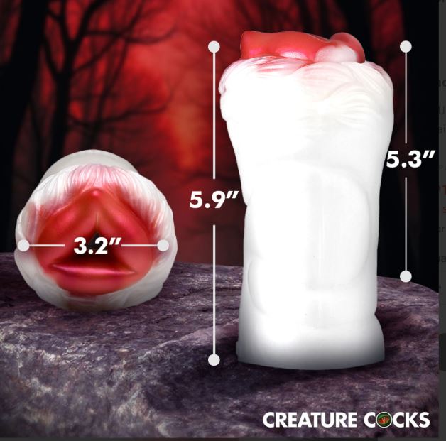 CREATURE COCKS SNOW SHE-WOLF SILICONE STROKER - XRAH617