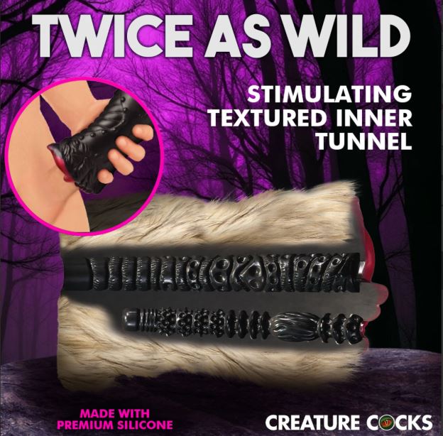 CREATURE COCKS SAVAGE SHE-WOLF SILICONE STROKER - XRAH618