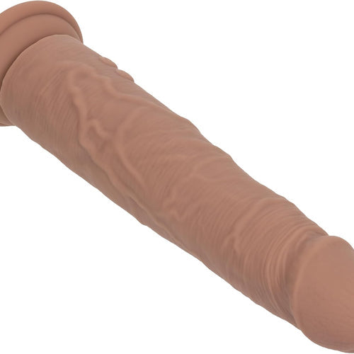 STUDS RECHARGEABLE VIBRATING THRUSTING SILICONE BROWN - SE025712