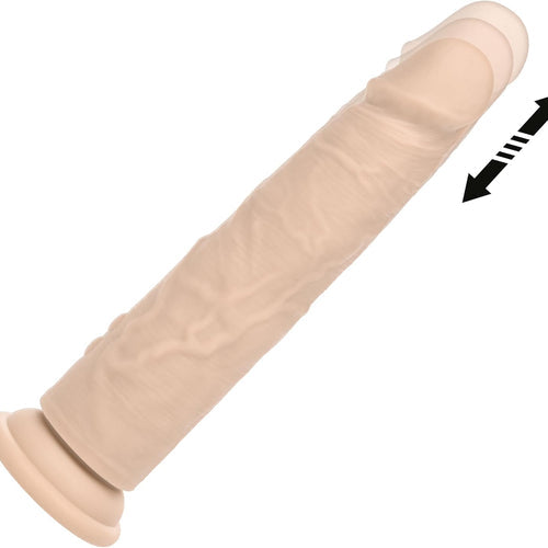 STUDS RECHARGEABLE VIBRATING THRUSTING SILICONE 6.5IN - SE025710