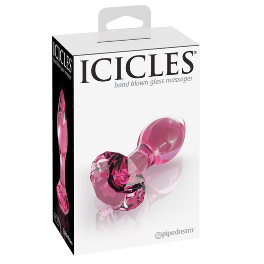 Pipedream Icicles Glass Anal Plug With Base