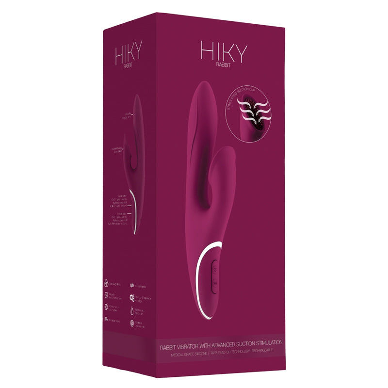 Hiky Rabbit Rechargeable Silicone Rabbit Vibrator With Advanced Suction Stimulation