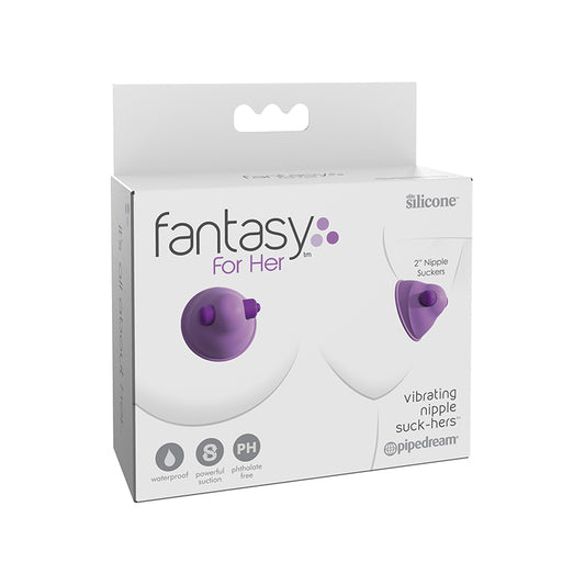 Pipedream Fantasy For Her Silicone Vibrating Suck-Hers Purple