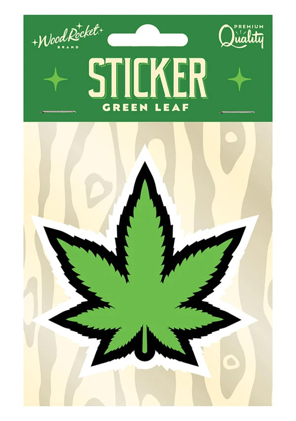 GREEN LEAF STICKER (NET) - WRSTW002
