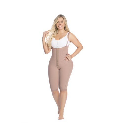 Ultra Butt Lift Body Garment-HipHugger 2 Level Hook. Braless girdle shapes and lifts the b