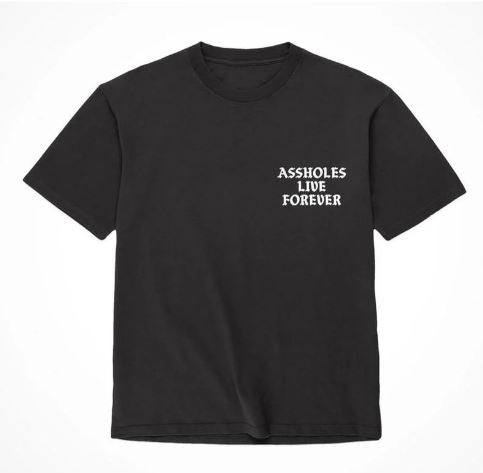 ASSHOLES LIVE FOREVER BLACK & WHITE - XXLARGE