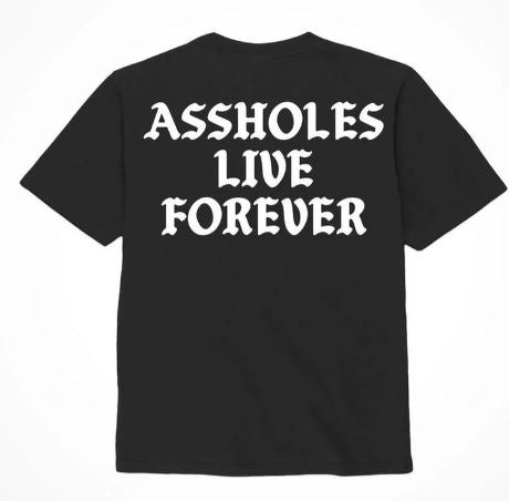 ASSHOLES LIVE FOREVER BLACK & WHITE - XXLARGE