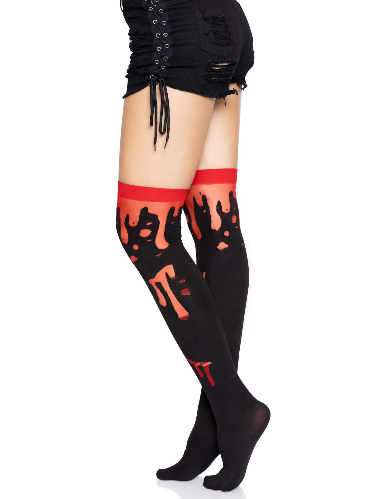 Splatter Thigh Highs - 6639      00322