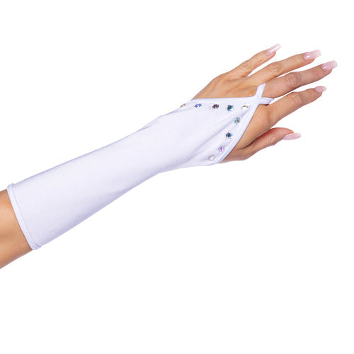 6679 - Bedazzled Gloves with Rhinestones