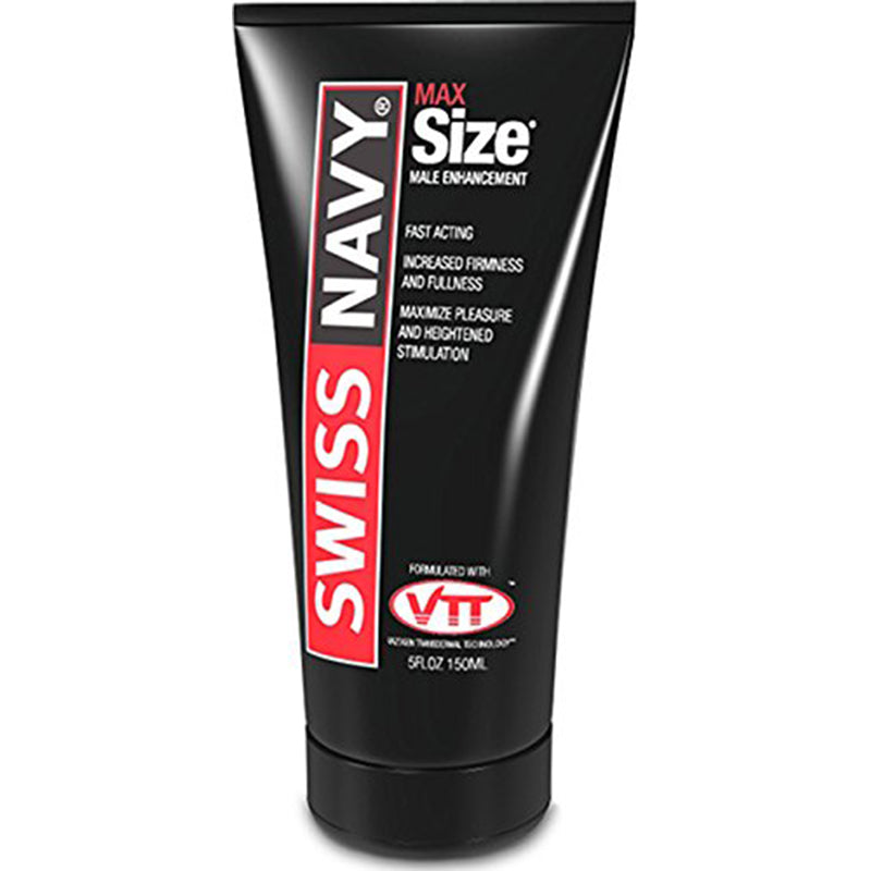 Swiss Navy MaxSize Enhancement Cream 5 oz. Black Tube - Pinkfoxxx