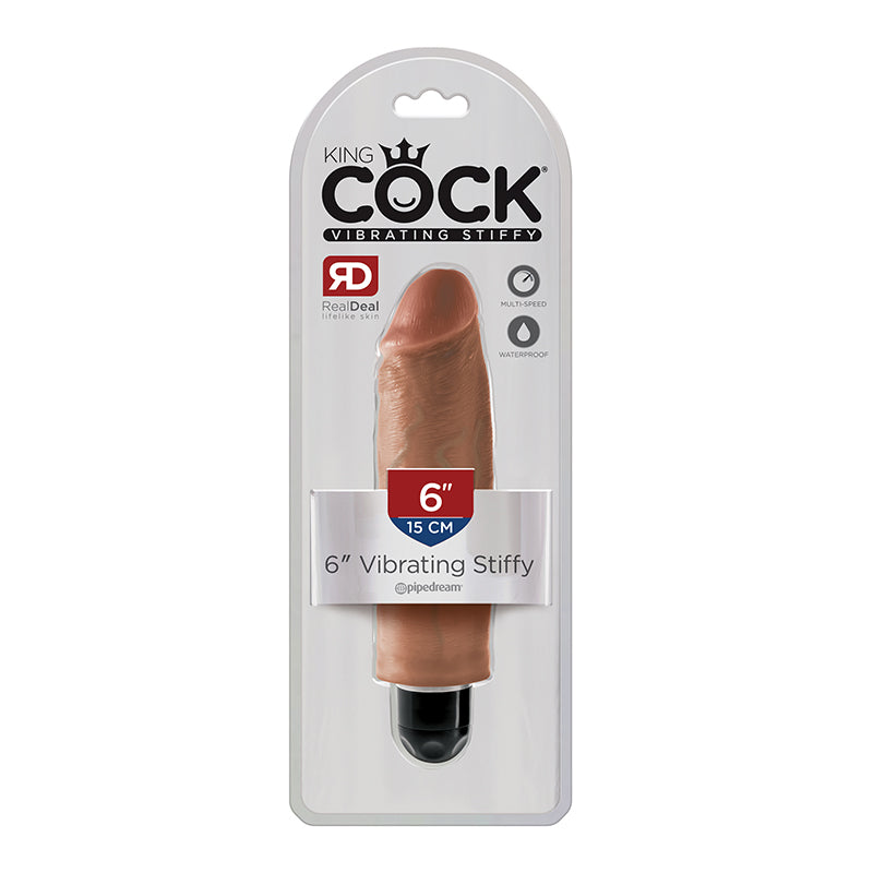 Pipedream King Cock 6 in. Vibrating Stiffy Realistic Dildo