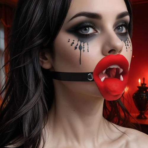 MASTER SERIES VAMPIRE MOUTH GAG VIBRATING - XRAH679