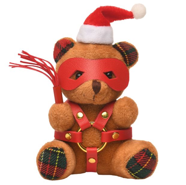 MS HOLIDAY BONDAGE BEAR KEYCHAIN BROWN - XRAH687