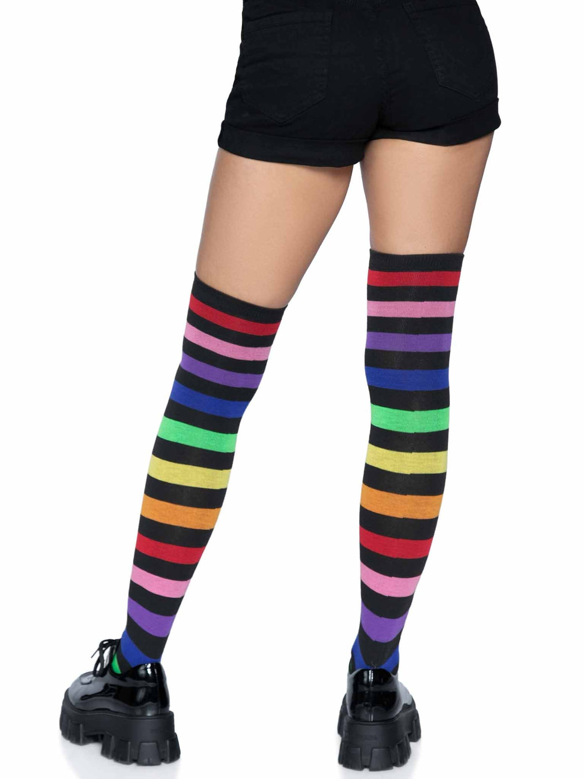 Aurora Rainbow Thigh High Socks - 6927      10122