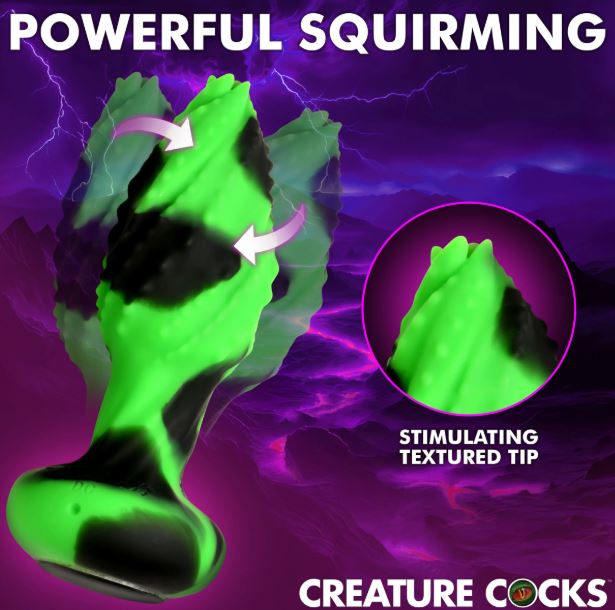 CREATURE COCK EYE OF THE SPAWN VIBRATING/ SQUIRMING BUTT PLUG - XRAH698