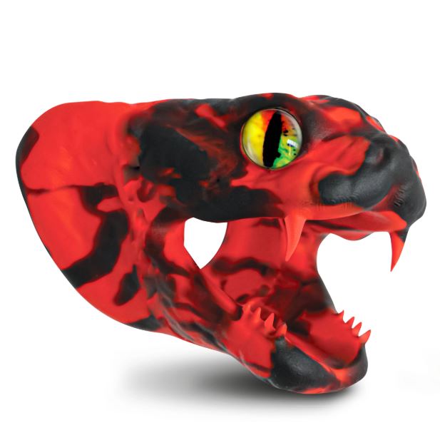 CREATURE COCK MASTER COBRA SILICONE COCK RING RED - XRAH699RED
