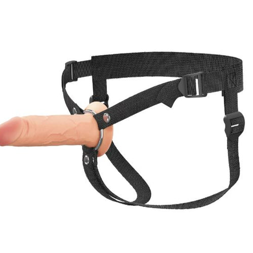 FANTASY X-TENSIONS ELITE 6IN SILICONE HOLLOW STRAP-ON DUAL DENSITY - LIGHT - PD415821