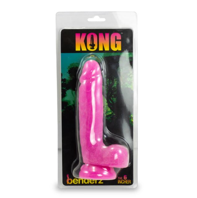 KONG BENDERZ DUAL DENSITY DONG 6IN PINK - FRKON021929